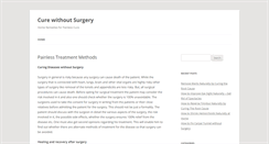 Desktop Screenshot of curewithoutsurgery.com