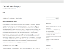 Tablet Screenshot of curewithoutsurgery.com